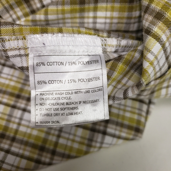 Ariat Pro Series Long Sleeve Plaid Button Down Shirt Size Large Outdoors Western - Picture 5 of 9